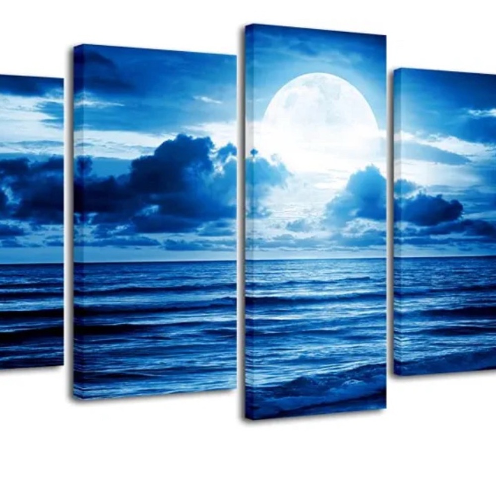 Blue Ocean Canvas Wall Art